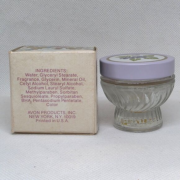 Avon Hawaiian White Ginger Cologne .5 Oz & Avon Violet Cream Sachet (Empty) - Picture 10 of 15
